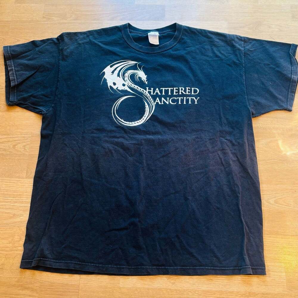VINTAGE BAND T SHIRT XXL SHATTERED SANCTITY OBSCURE METAL